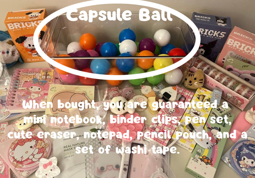 Surprise Stationery Bundle + Capsule Ball Mystery!